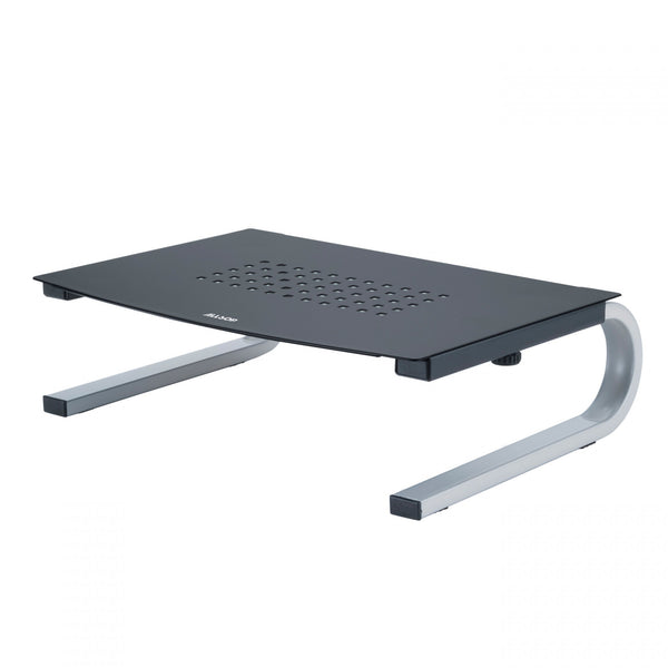 Allsop 6480  Monitor/Laptop Stand with Non-Slip Feet in Grey & Silver