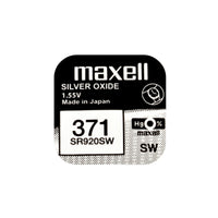 Maxell SR920SW (371) Silver Oxide Watch Batteries