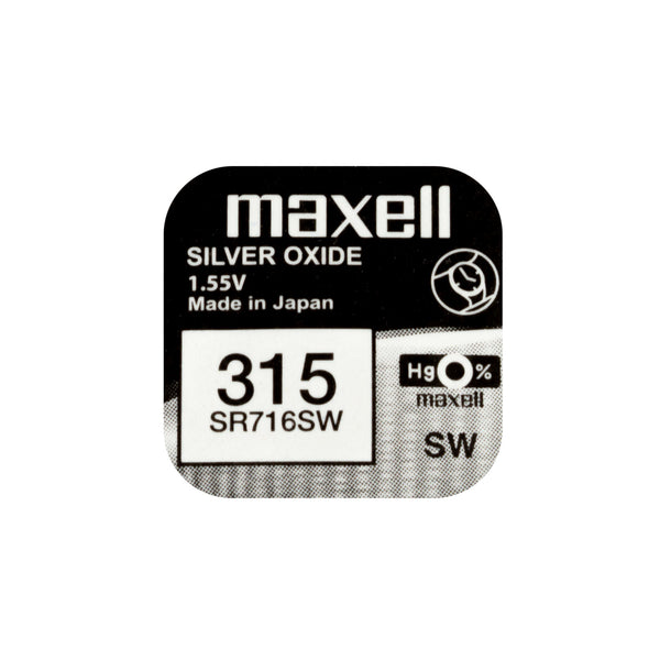Maxell SR716SW (315) Silver Oxide Watch Battereis