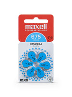 Maxell PR44 (675) 6BS Zinc Air Batteries