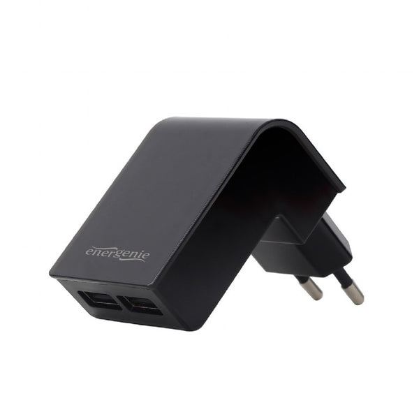 Gembird 2-port universal USB Charger 2.1A Black EG-U2C2A-02
